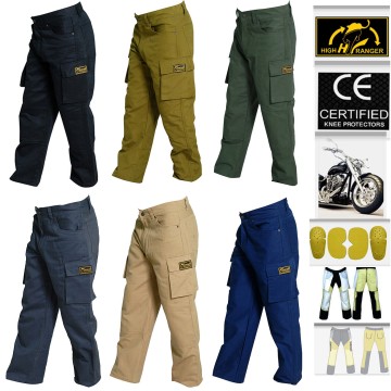 Men Motorbike Cargo Jeans Pants Reinforced with DuPont™ Kevlar® fiber